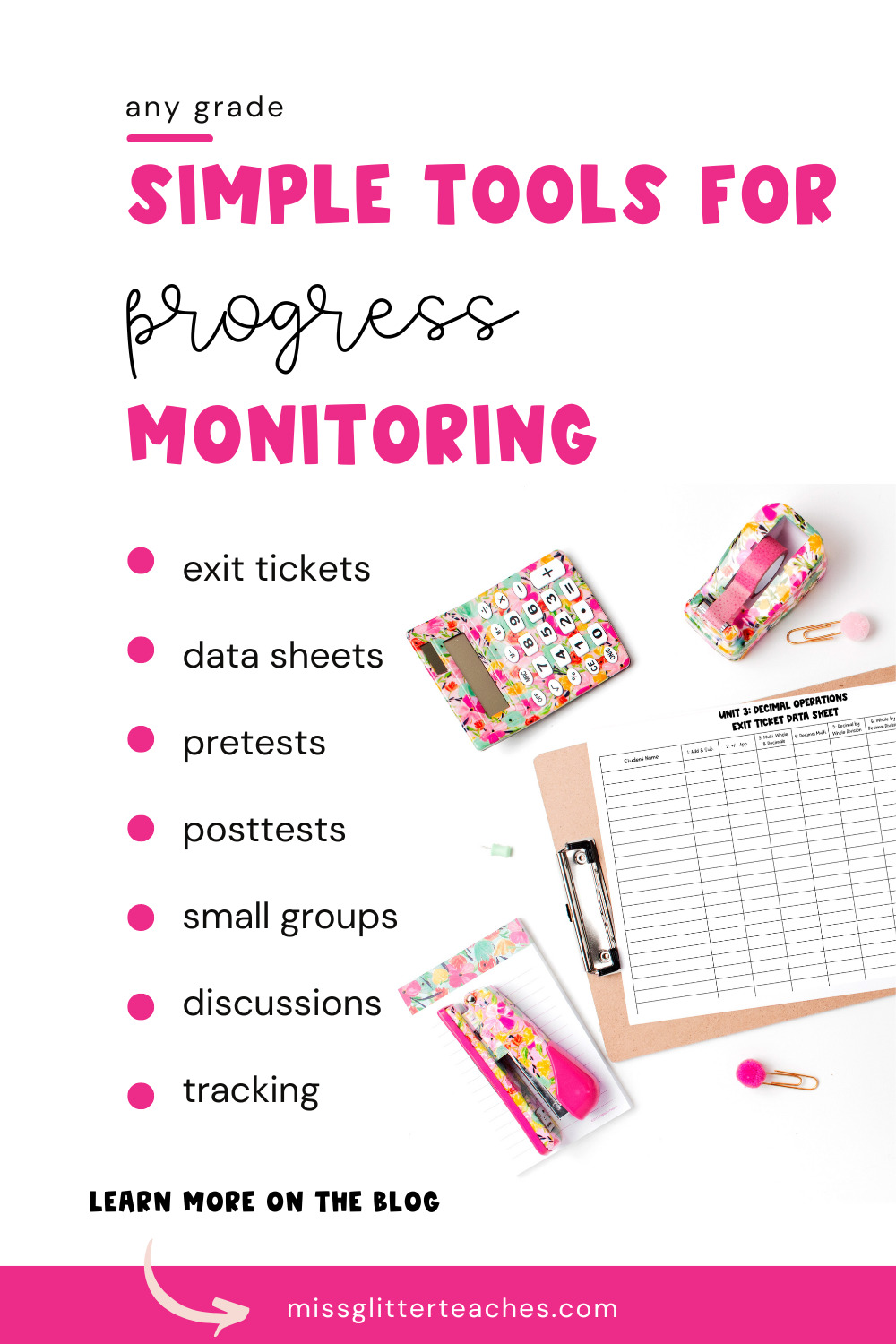 The Best Tools For Progress Monitoring - Miss Glitter Teaches